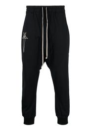 Rick Owens X Champion logo-embroidered organic cotton track pants - Nero
