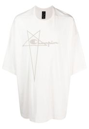 Rick Owens X Champion logo-embroidered organic cotton T-shirt - Toni neutri