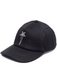 Rick Owens X Champion logo-patch mesh cap - Nero