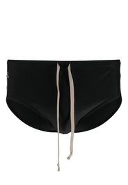 Rick Owens X Champion embroidered-logo swimming trunks - Nero