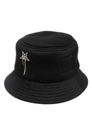 Rick Owens X Champion logo-embroidered perforated bucket hat - Nero