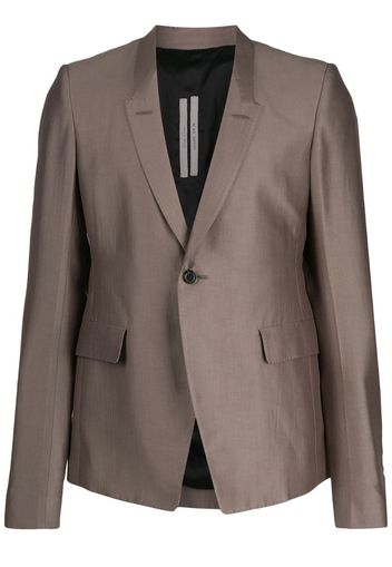 fitted single breasted blazer