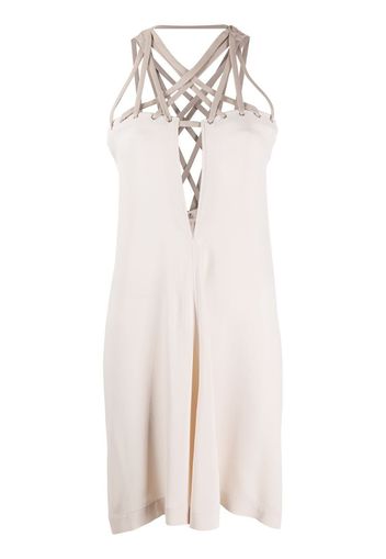 Megalace mini slip dress