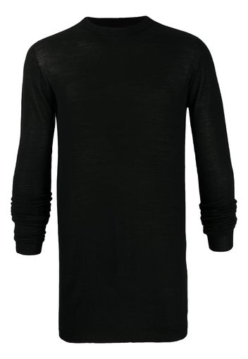 long-line ribbed jumper