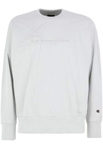 Rick Owens X Champion embroidered logo sweatshirt - Bianco