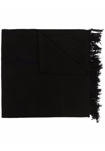 Rick Owens Sciarpa con frange - Nero