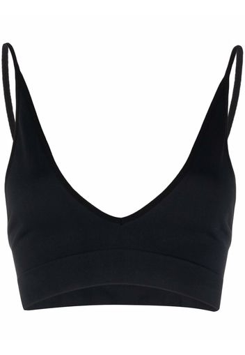 Rick Owens v-neck stretch top - Nero