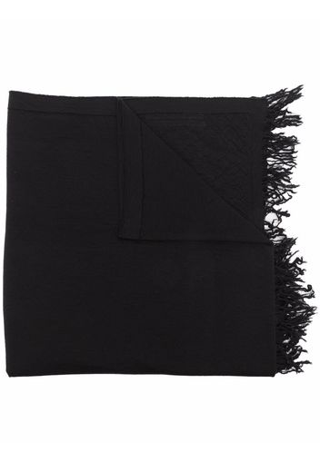 Rick Owens Fogachine knitted blanket scarf - Nero