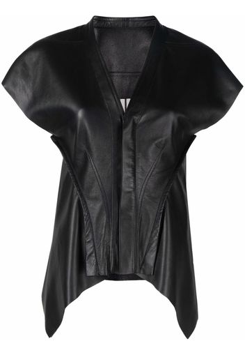 Rick Owens Naska leather vest - Nero