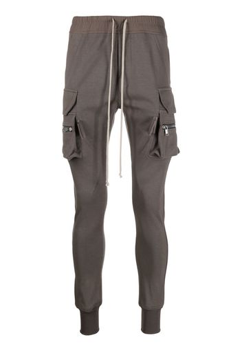 Rick Owens drawstring-waist tapered trousers - Marrone