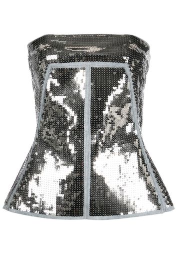 Rick Owens Top con paillettes - Argento