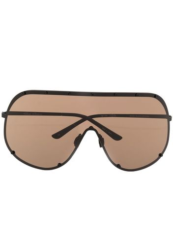 Rick Owens Shield oversized-frame sunglasses - Nero