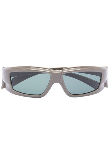 Rick Owens Rick rectangle-frame sunglasses - Grigio