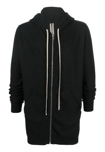 Rick Owens cashmere zip-fastening hoodie - Nero