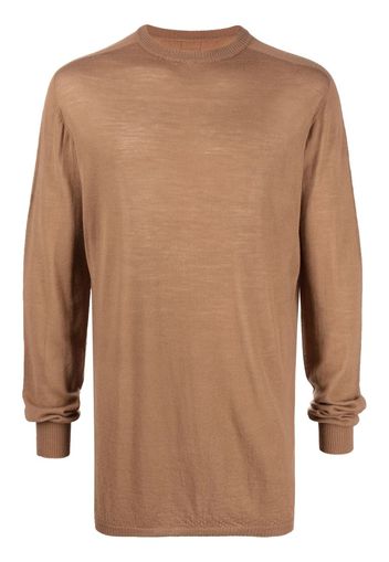 Rick Owens fine-knit wool jumper - Marrone