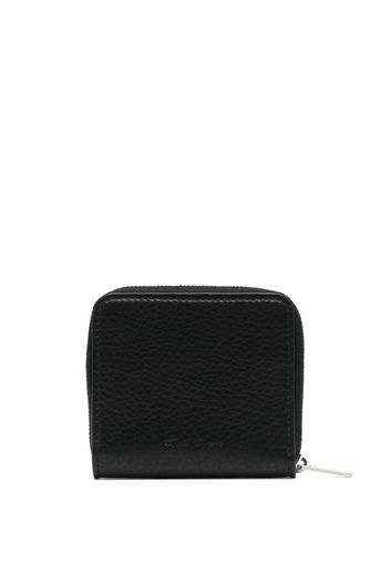 Rick Owens zip-up leather wallet - Nero