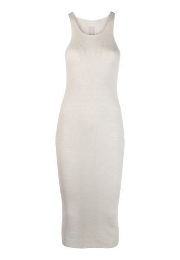 Rick Owens ribbed-knit midi dress - Toni neutri