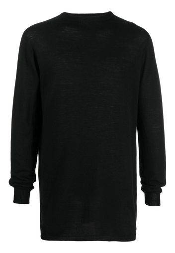 Rick Owens T-shirt oversize a maniche lunghe - Nero