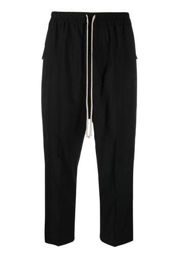 Rick Owens Astaires cropped drawstring trousers - Nero