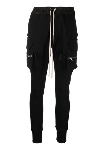 Rick Owens Mastodon cargo jersey trousers - Nero