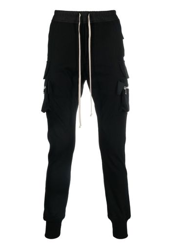 Rick Owens slim-cut leg cargo trousers - Nero