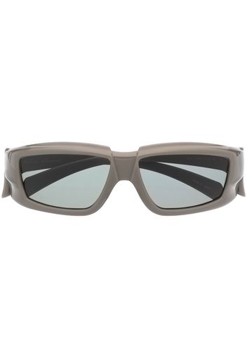 Rick Owens Rick rectangle-frame sunglasses - Grigio