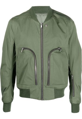 Rick Owens zip-up bomber jacket - Verde