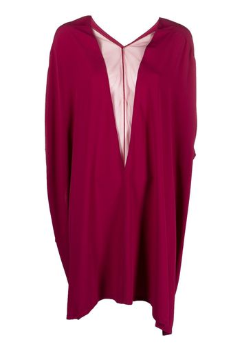 Rick Owens plunging V-neck poncho top - Rosa