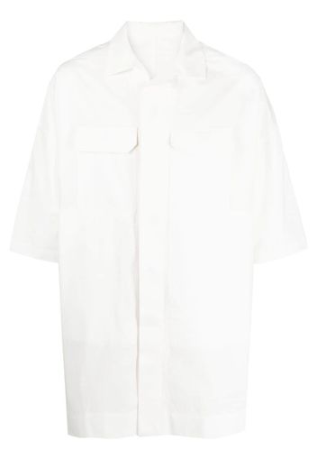 Rick Owens flap-pockets cotton shirt - Bianco