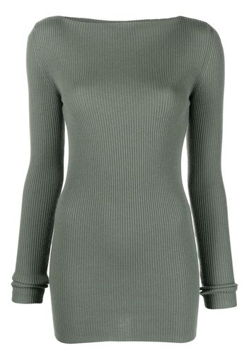 Rick Owens cut-out-back sweatshirt - Grigio