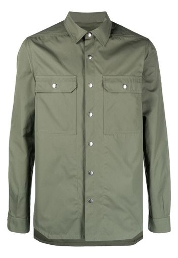 Rick Owens cotton shirt jacket - Verde