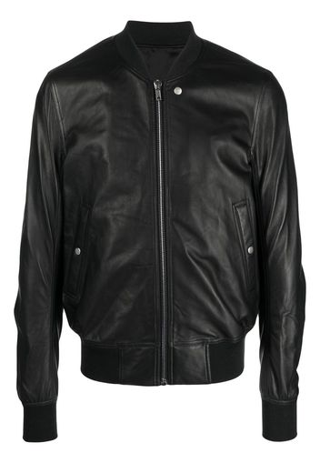 Rick Owens leather bomber jacket - Nero