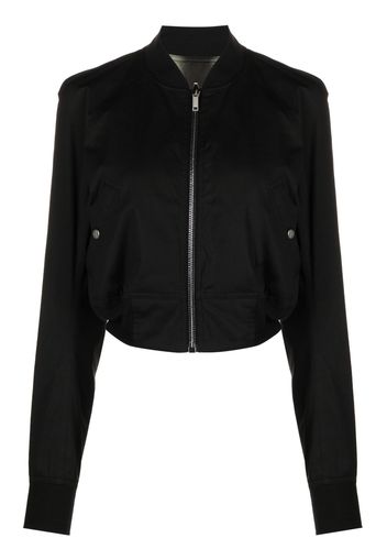 Rick Owens cropped bomber jacket - Nero