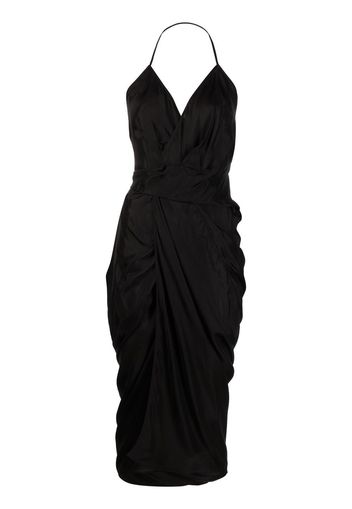 Rick Owens Laura gathered midi dress - Nero