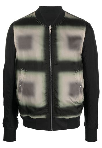 Rick Owens geometric-pattern bomber jacket - Nero