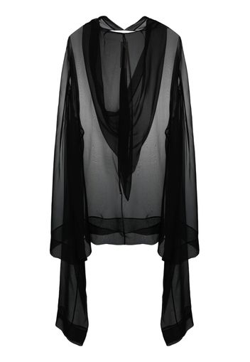 Rick Owens Flyproof silk tunic - Nero