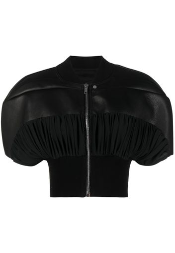 Rick Owens micro girdered bomber jacket - Nero