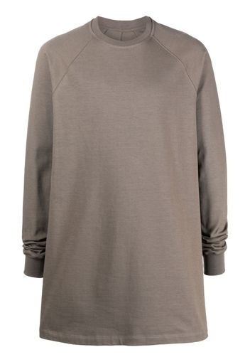 Rick Owens long-sleeve cotton sweatshirt - Marrone