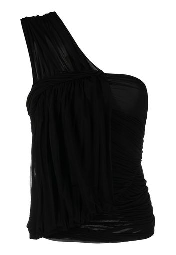 Rick Owens Edfu ruched draped top - Nero