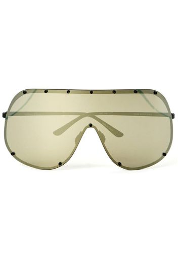 Rick Owens oversized shield sunglasses - Oro