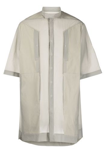 Rick Owens semi-sheer short-sleeve shirt - Toni neutri