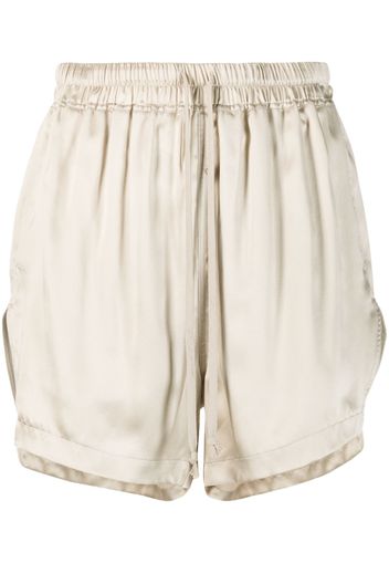 Rick Owens drawstring silk shorts - Toni neutri