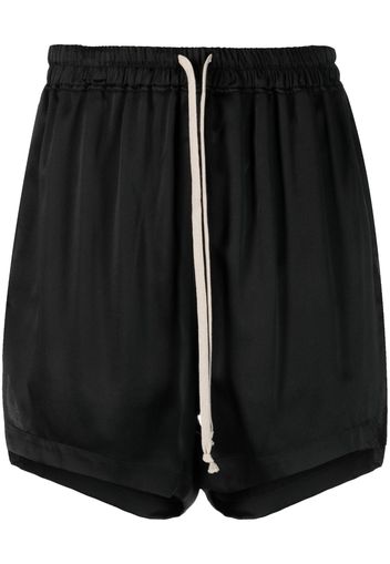 Rick Owens drawstring silk shorts - Nero