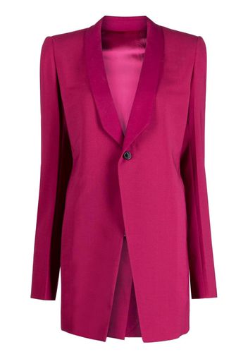 Rick Owens narrow-notch lapels blazer - Viola