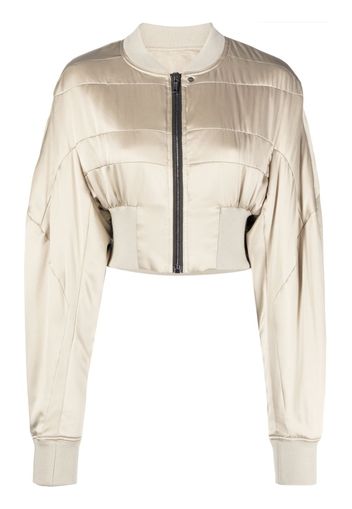 Rick Owens Girders cropped bomber jacket - Toni neutri