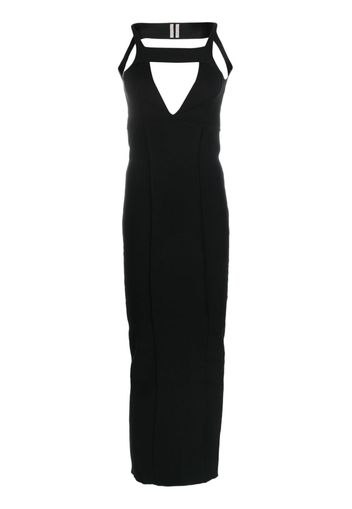 Rick Owens cut-out sleeveless maxi dress - Nero