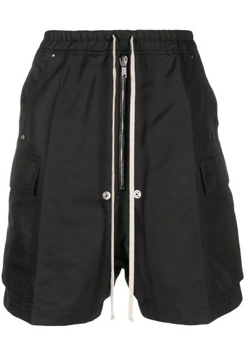 Rick Owens Cargobela drawstring-waist shorts - Nero