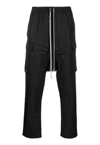 Rick Owens straight-leg drop-crotch trousers - Nero