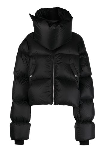 Rick Owens funnel-neck padded down jacket - Nero