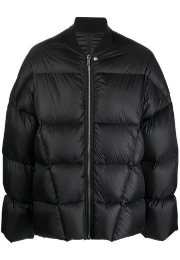 Rick Owens band-collar padded jacket - Nero